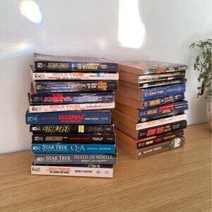 Lot of vintage Star Trek books - TOS & TNG